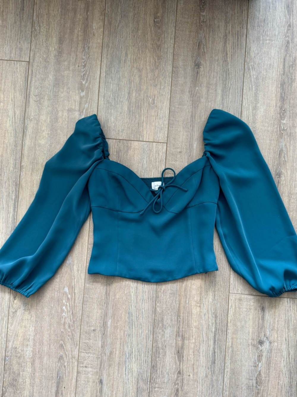 Green Aritzia Wilfred Novella Top